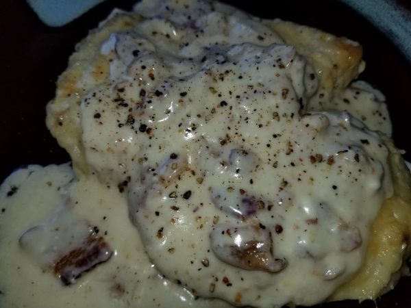 Keto Chicken Breast with Parmesan Bacon Cream Sauce